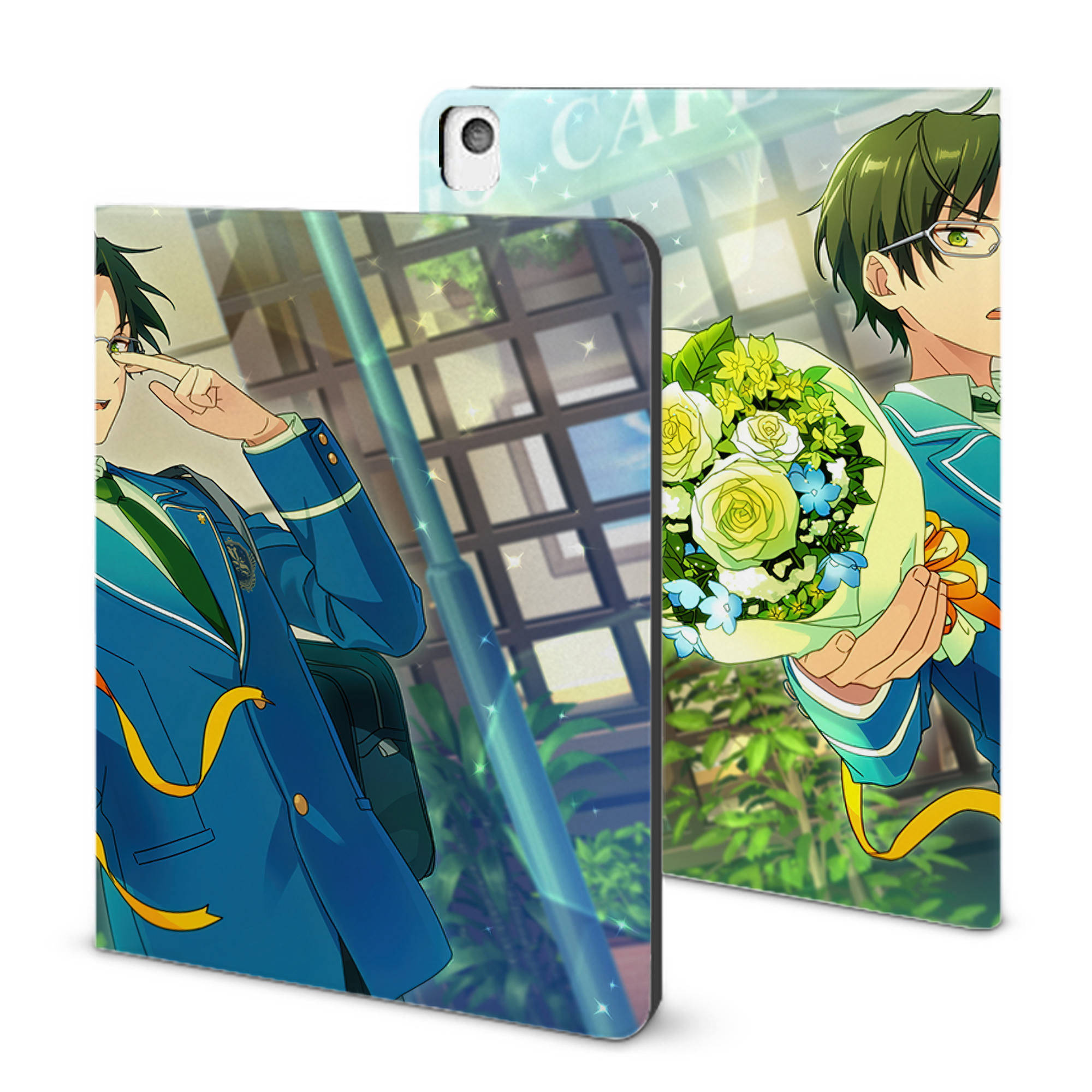 （画像用） あんさんぶるスターズ! Ensemble Stars IPadケース ペンホルダー付き ブックスタイルデザイン